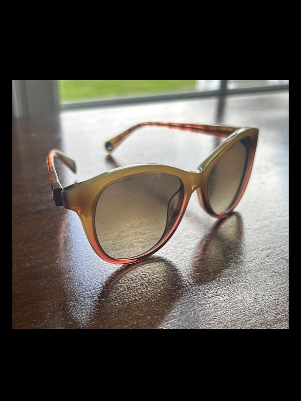 True Religion Cat Eye Sunglasses Tortoise Ombre Small Frame Lens Designer